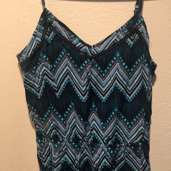 H&M Turqoise Chevron Romper - Picture 2 of 4